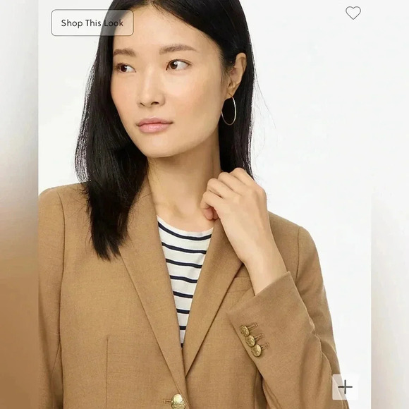 J.Crew Original Schoolboy Bazer in Camel Sz 2 - Picture 4 of 14